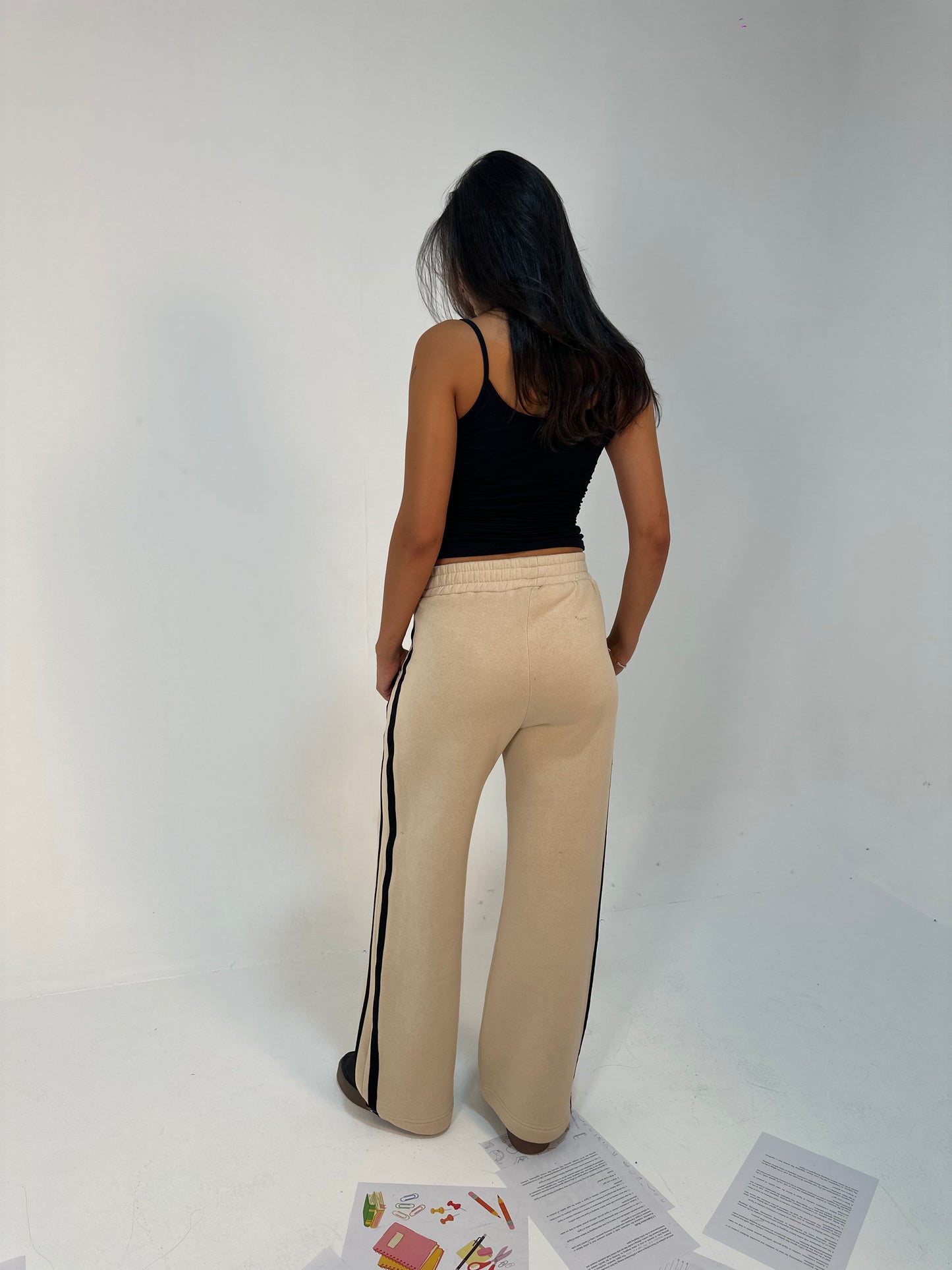 Contrast Side-Stripe Pants