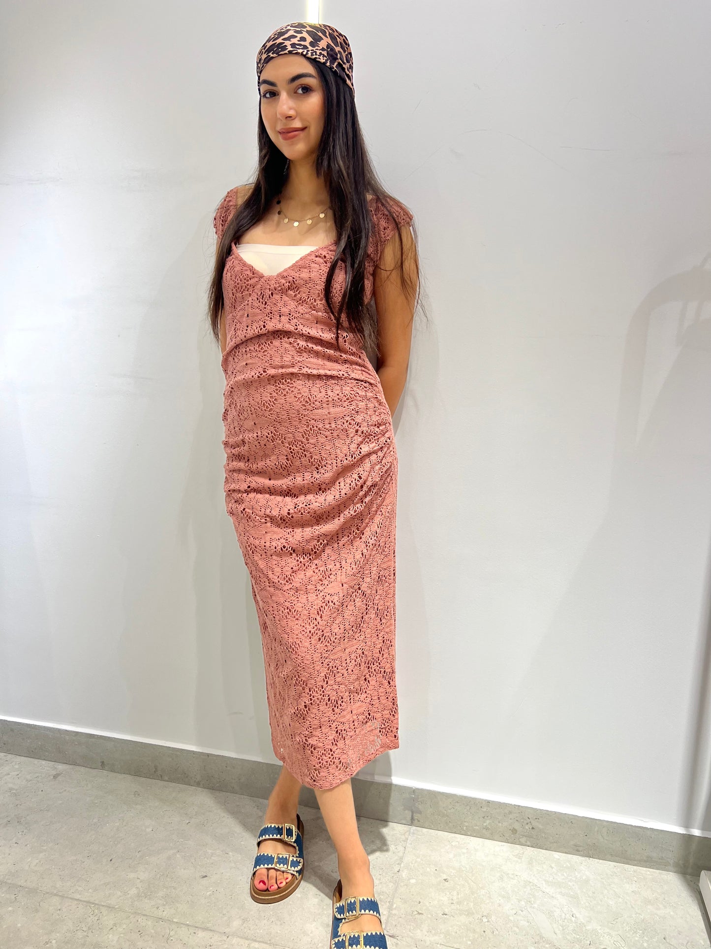 Lace Elegance Midi Dress