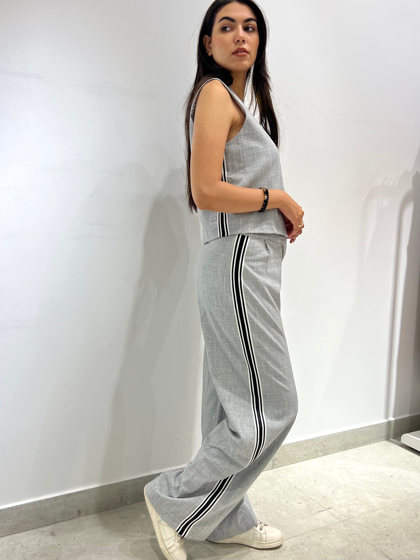 Modern Classic Side-Stripe Pants