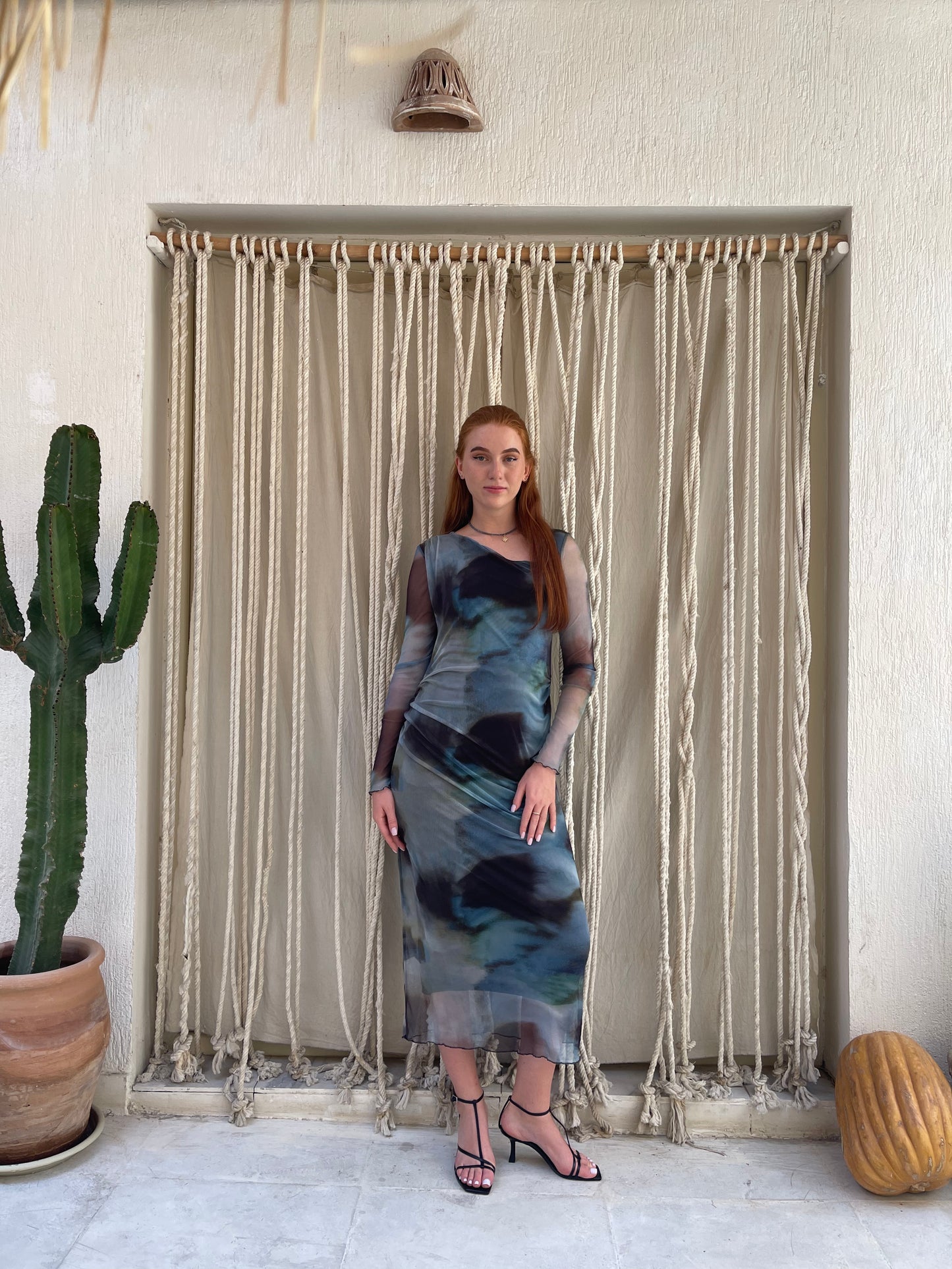 Midnight Flame Butterfly Dress