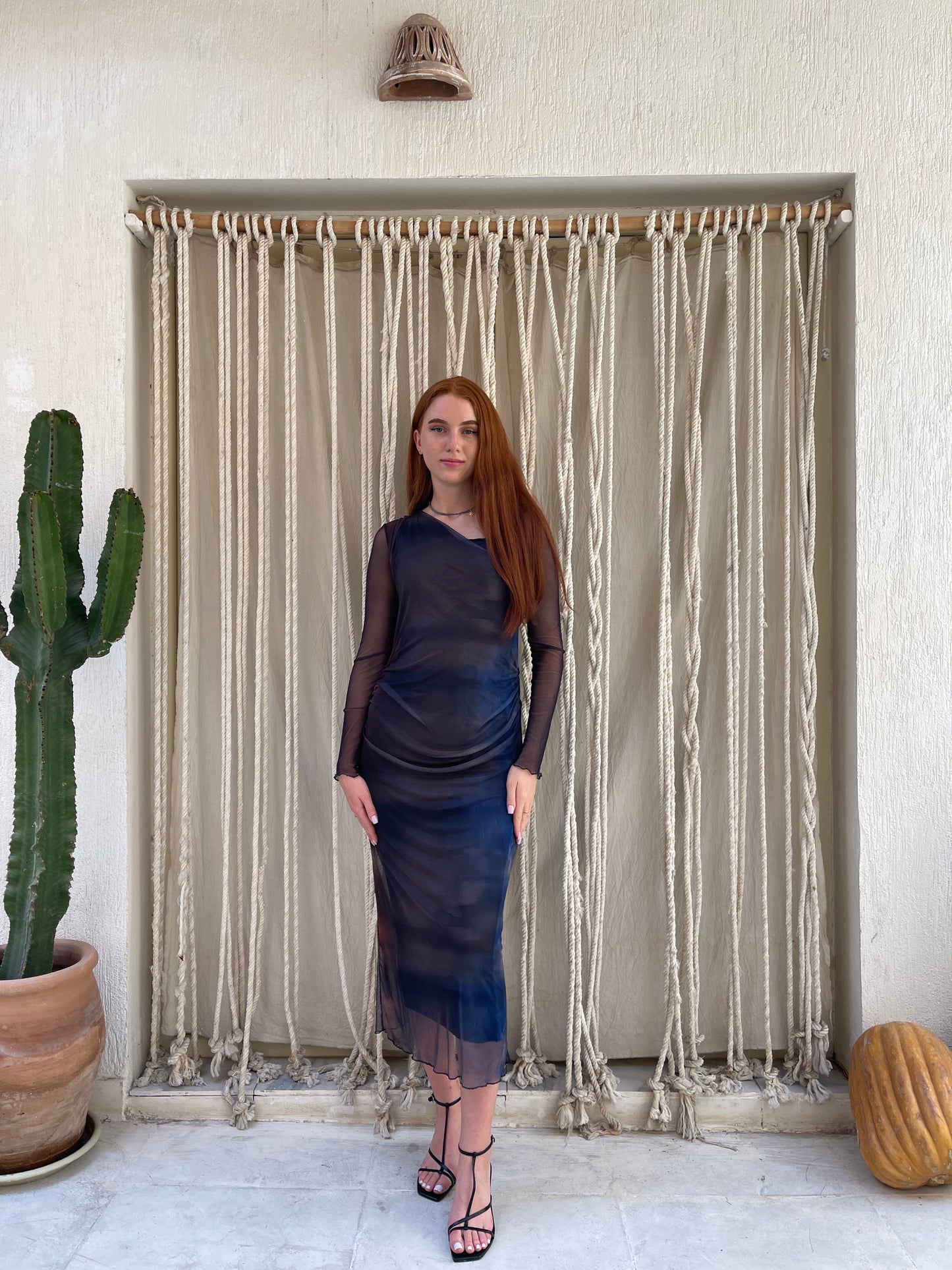 Midnight Flame Butterfly Dress