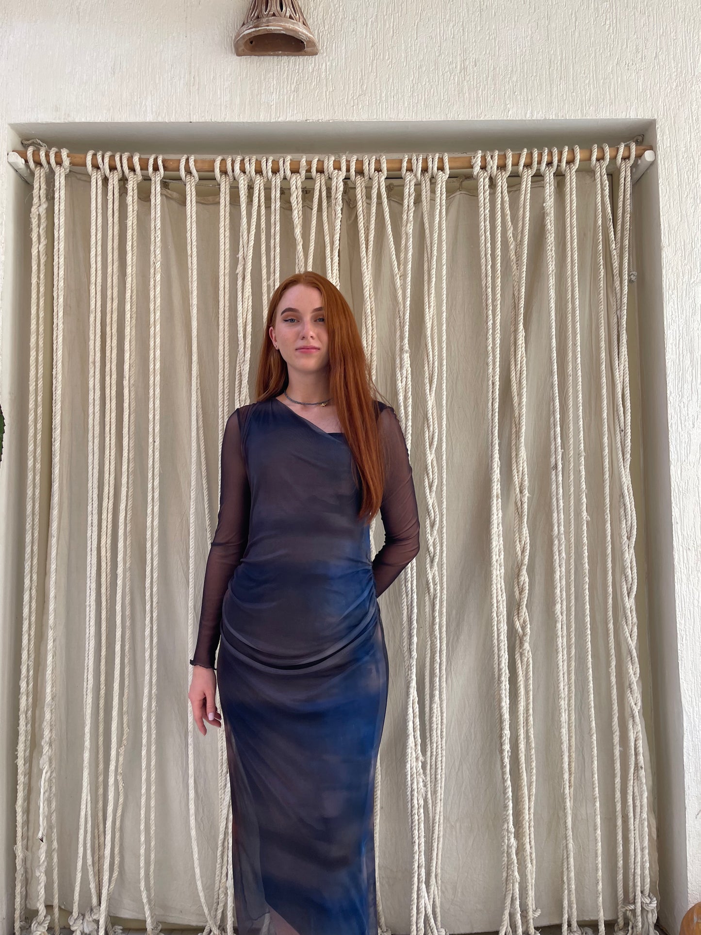 Midnight Flame Butterfly Dress