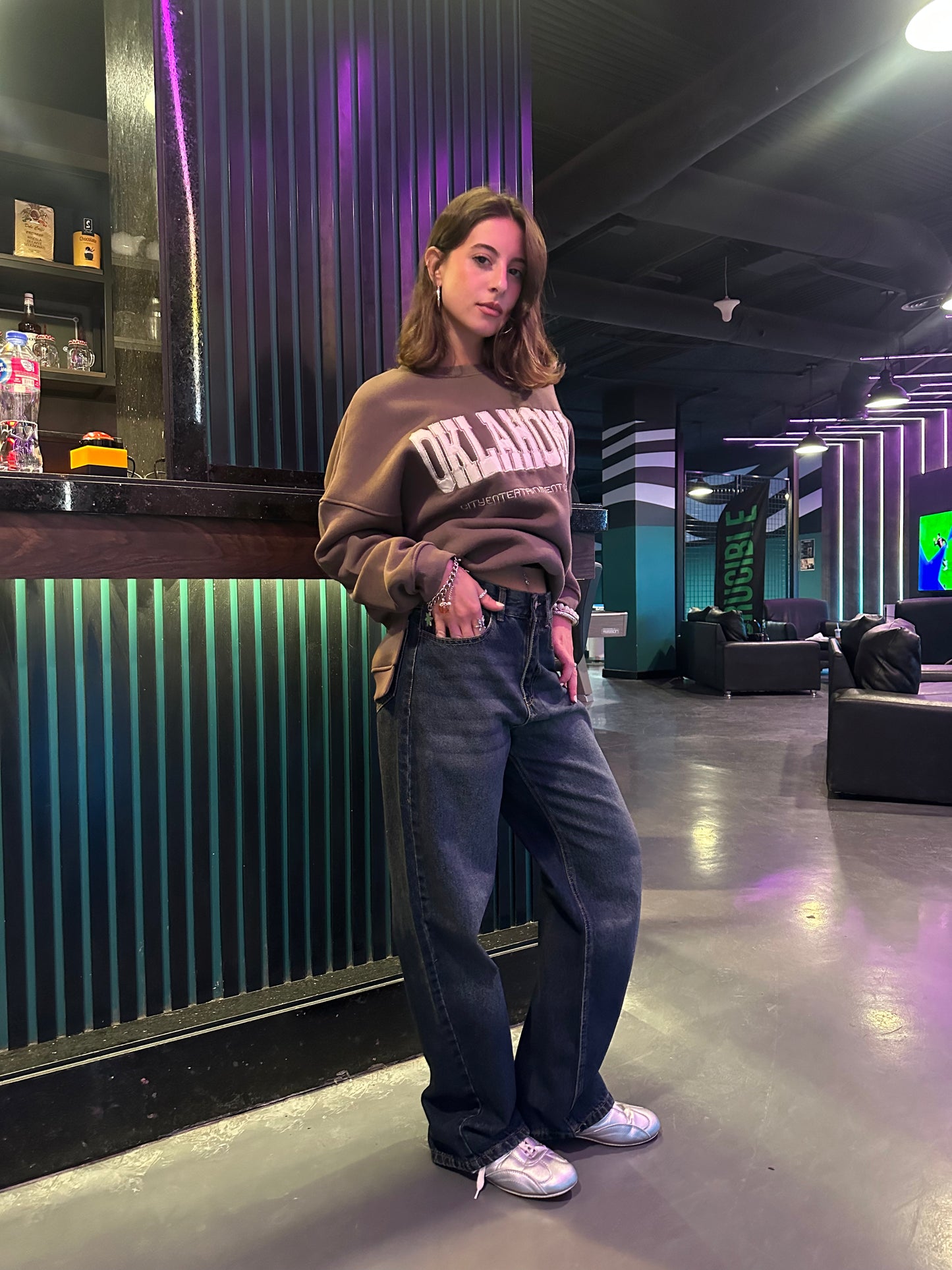 Vintage Wash Straight Jeans