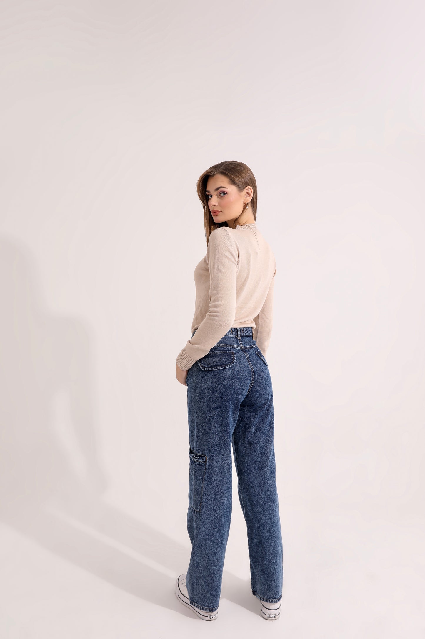 Cargo Denim Pants