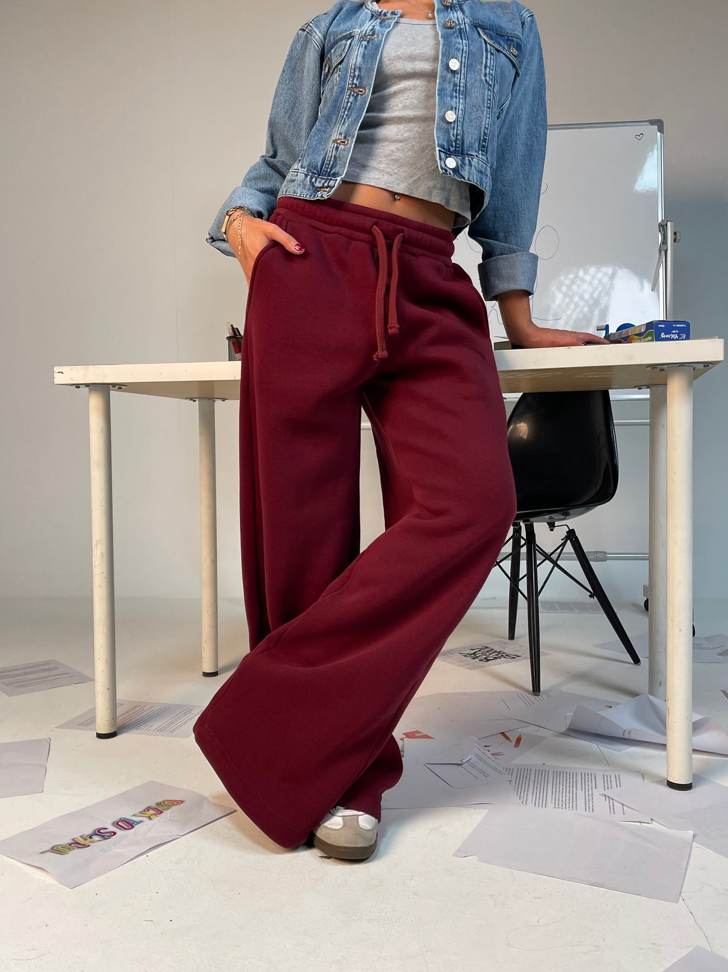 CozyCore Wide-Leg Sweatpants