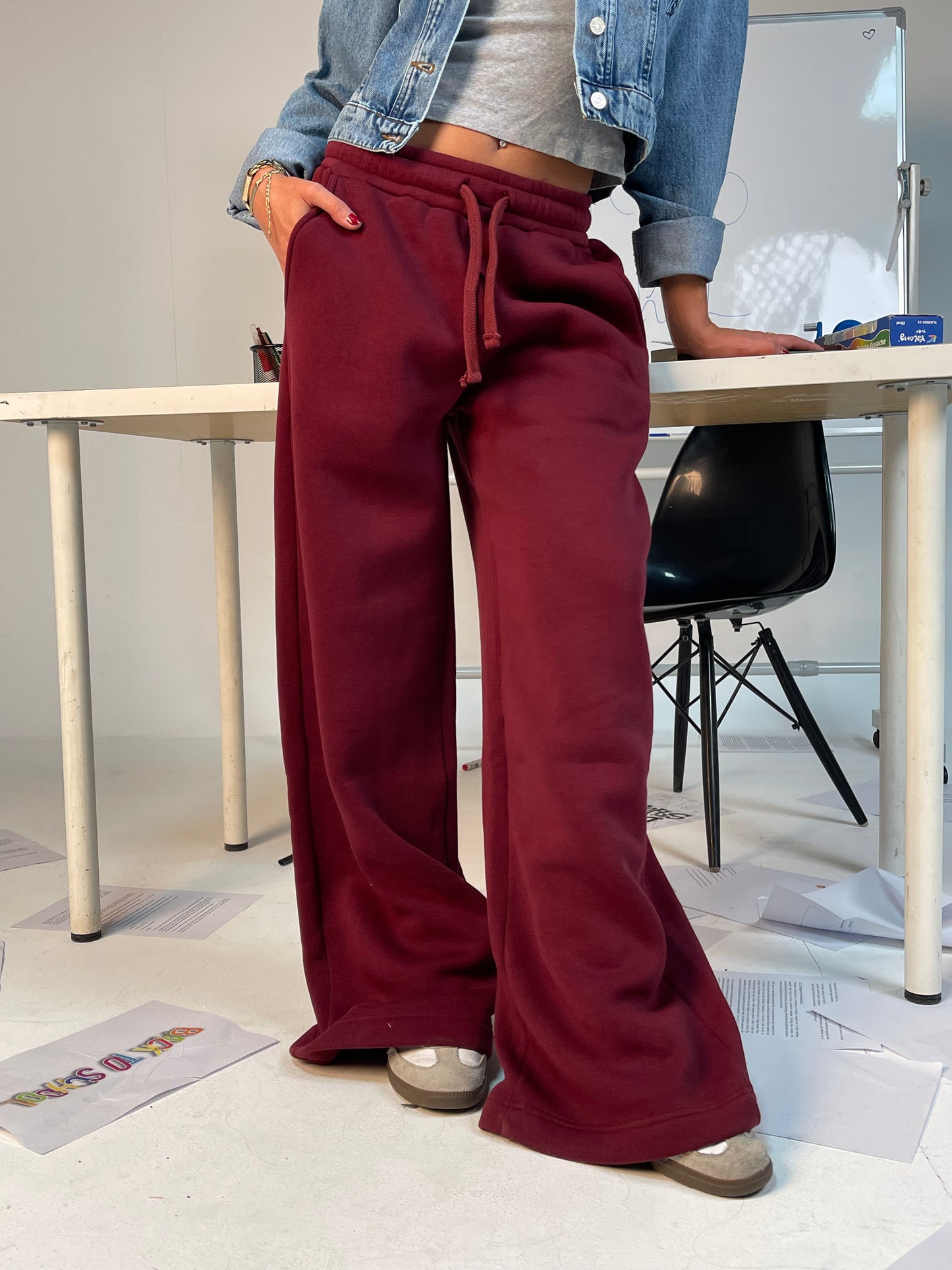 CozyCore Wide-Leg Sweatpants