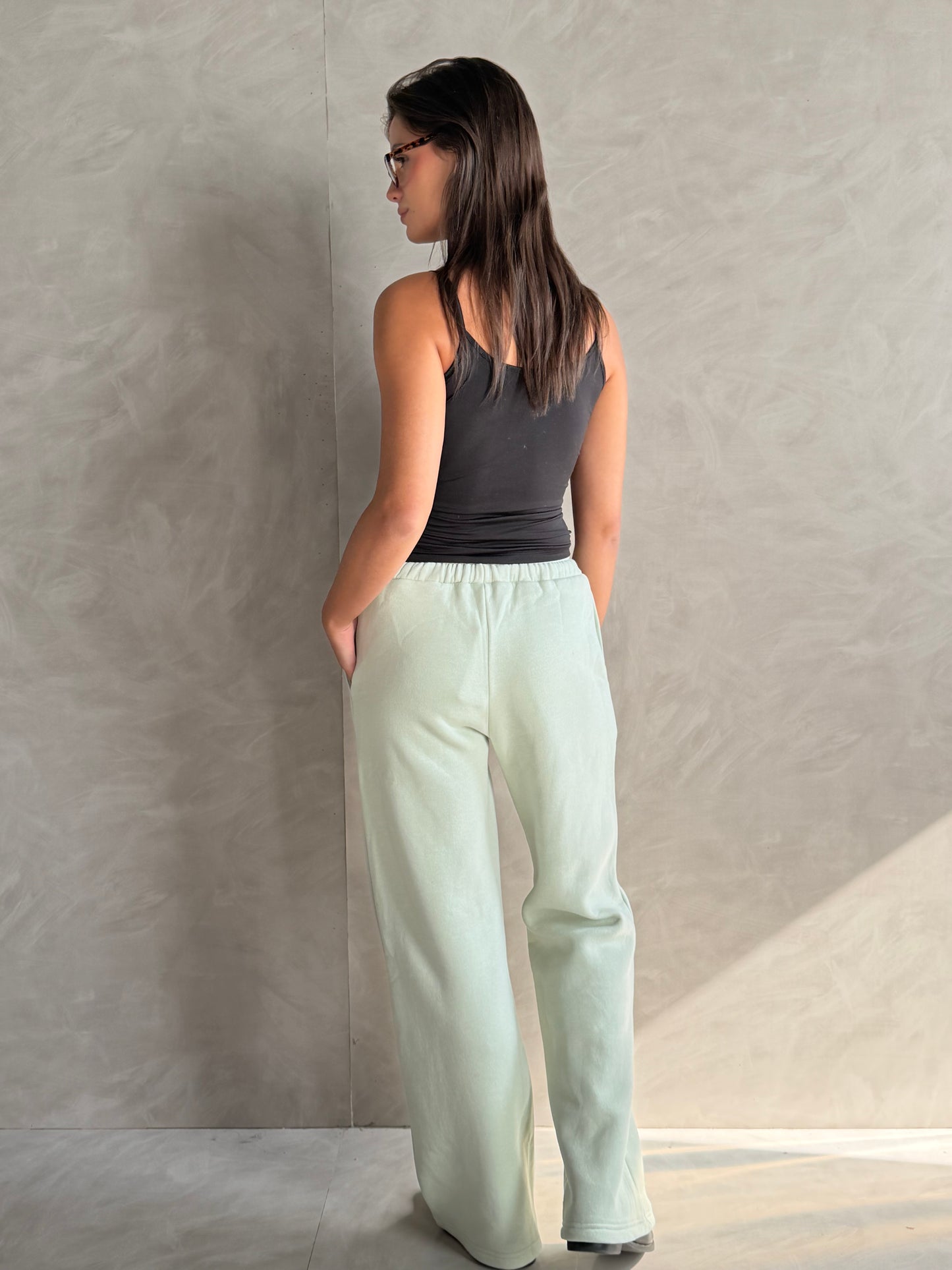Wide-Leg Sweatpants