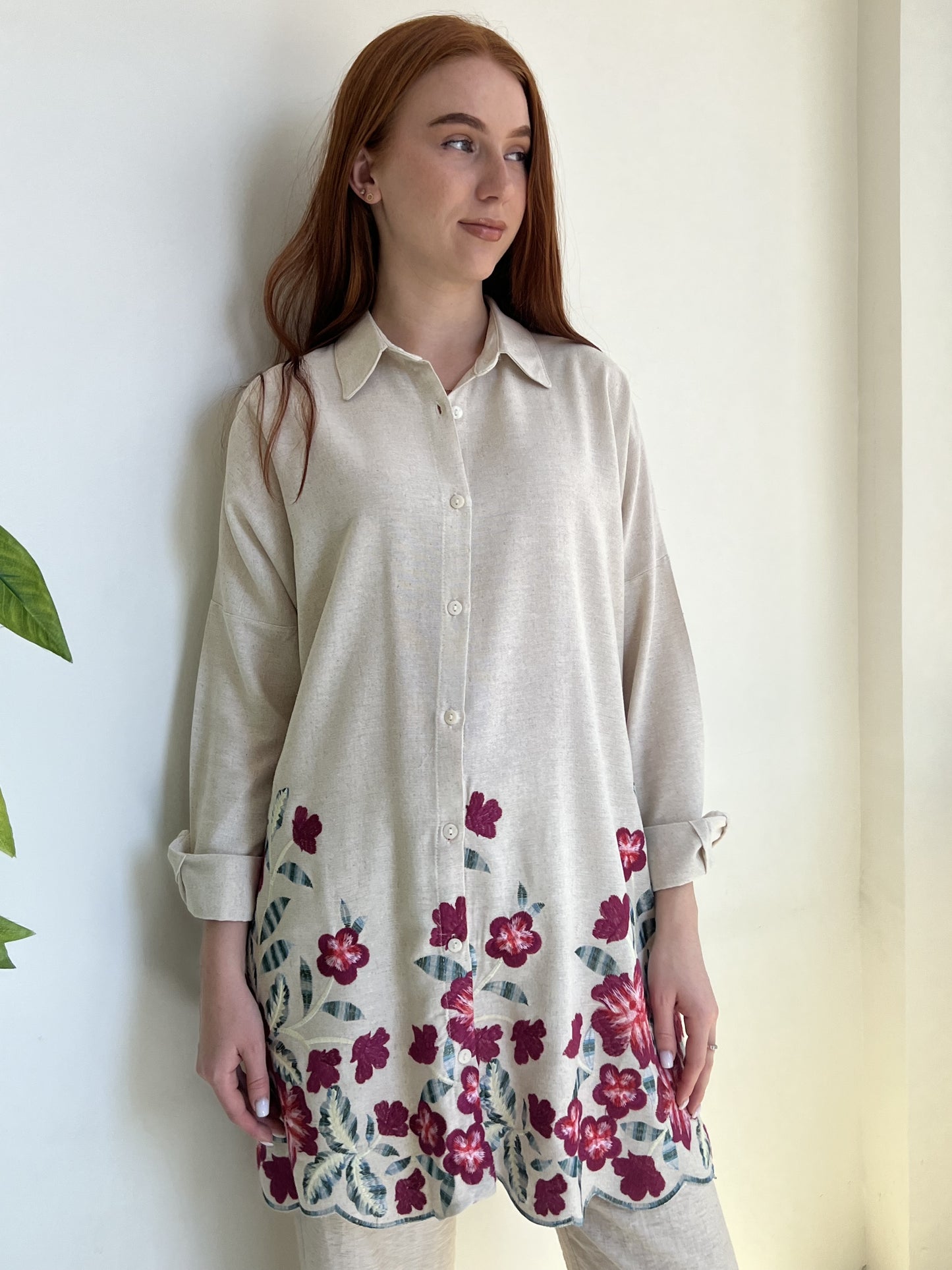 Botanic Bloom Oversized Shirt