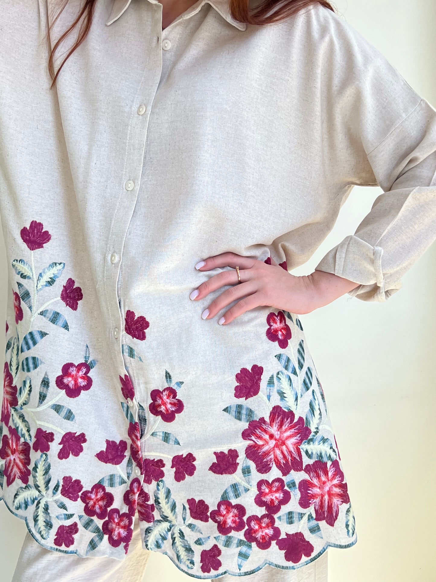 Botanic Bloom Oversized Shirt
