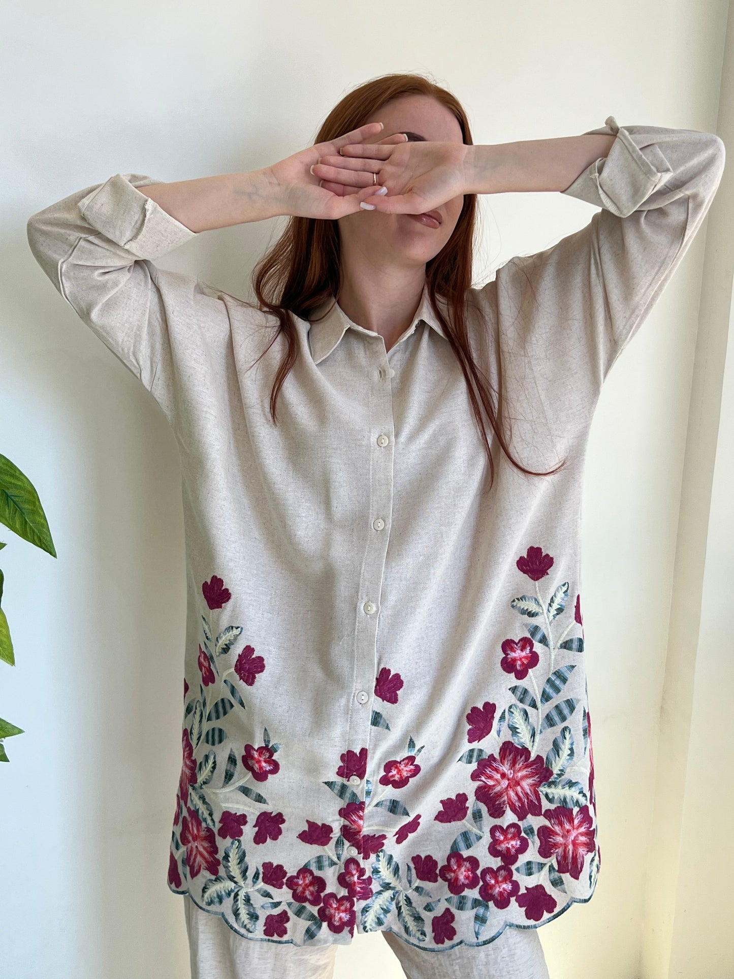 Botanic Bloom Oversized Shirt
