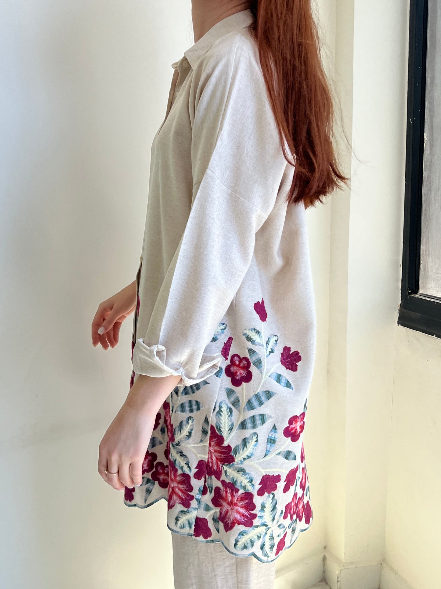 Botanic Bloom Oversized Shirt