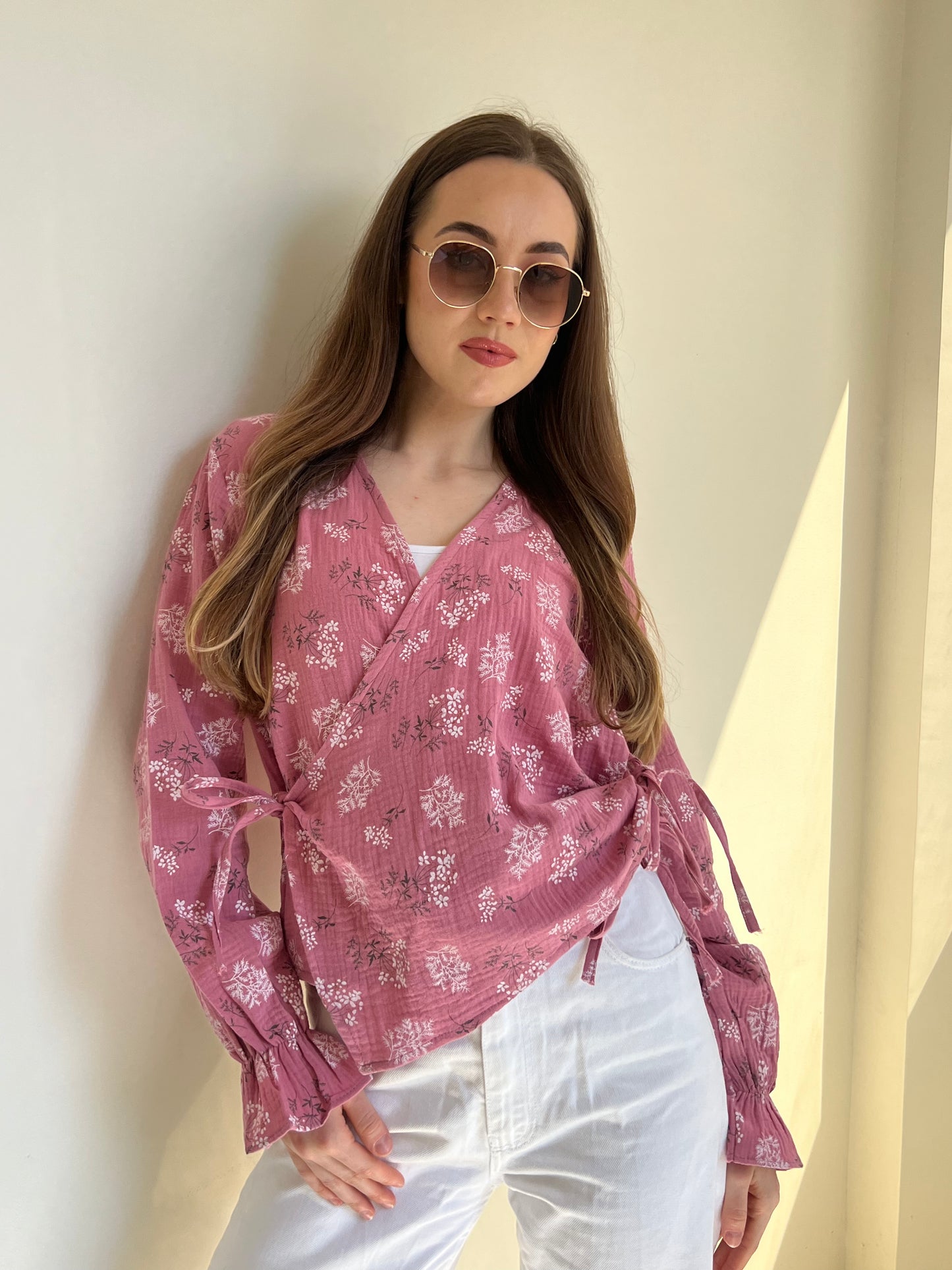 Serene Flow Tie-Front Top