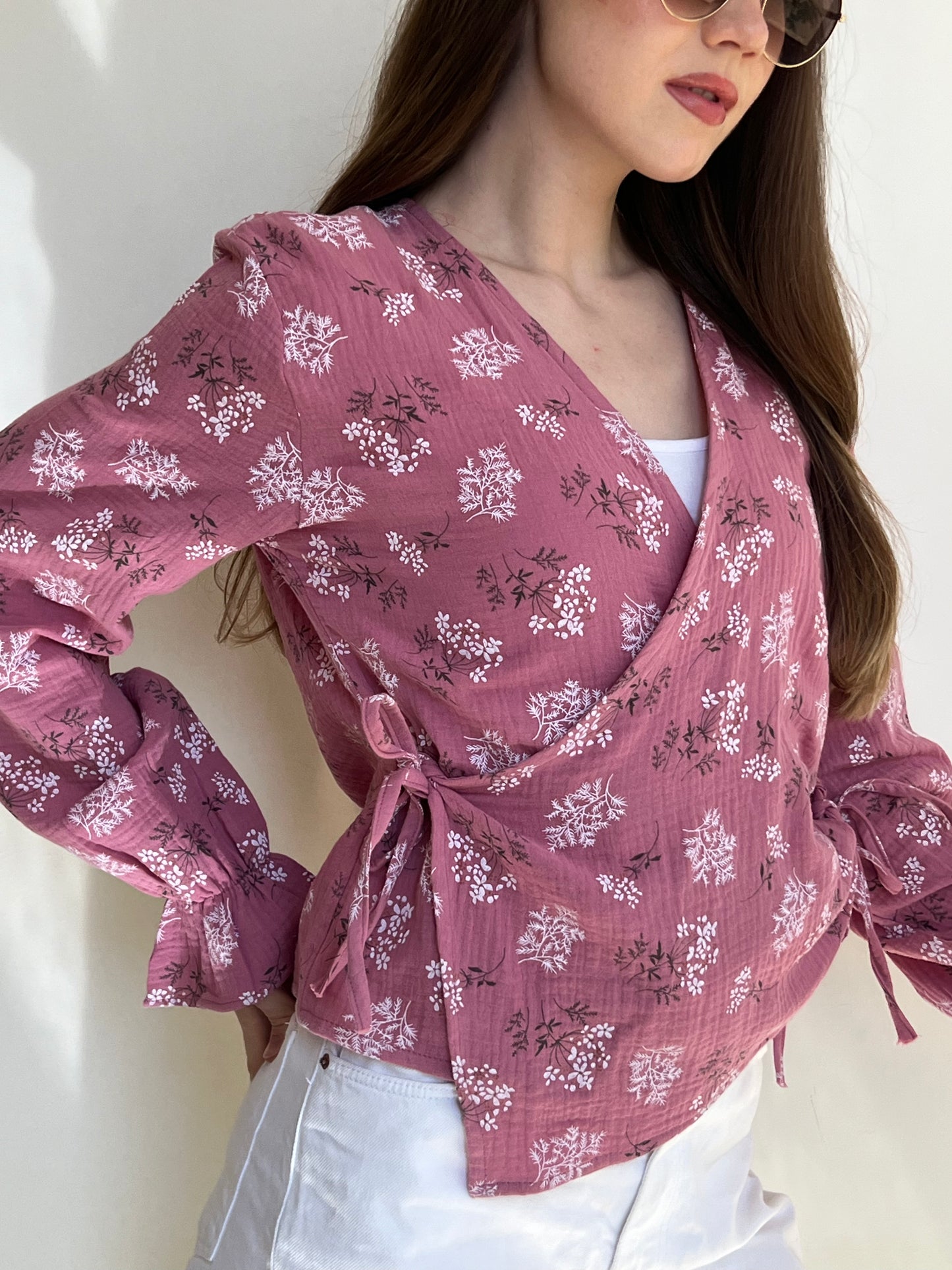 Serene Flow Tie-Front Top