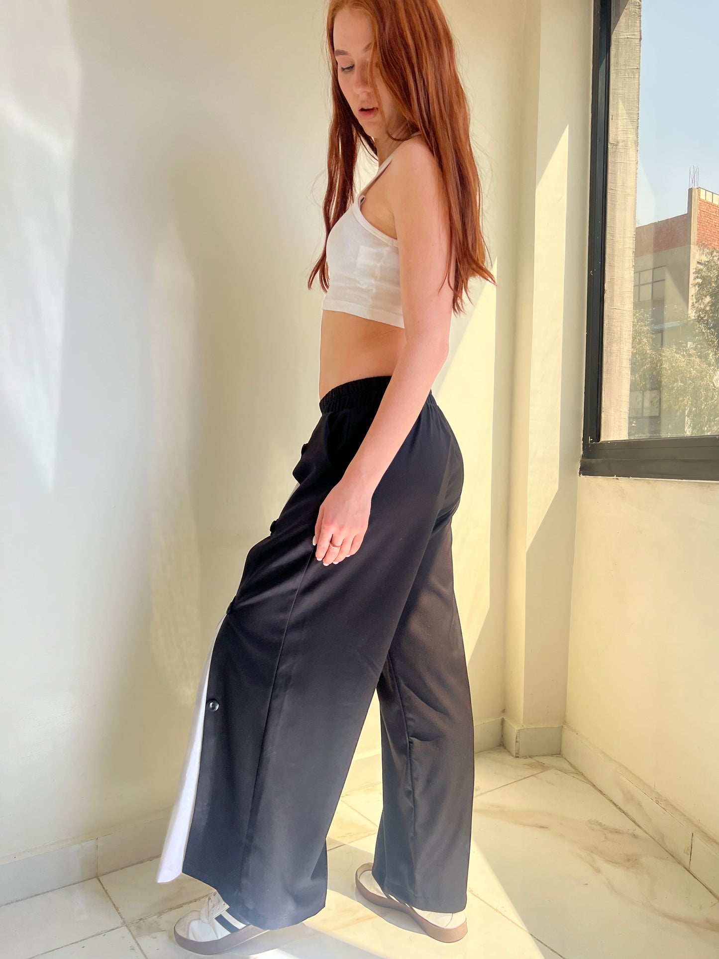 Snap & Go Wide-Leg Pants