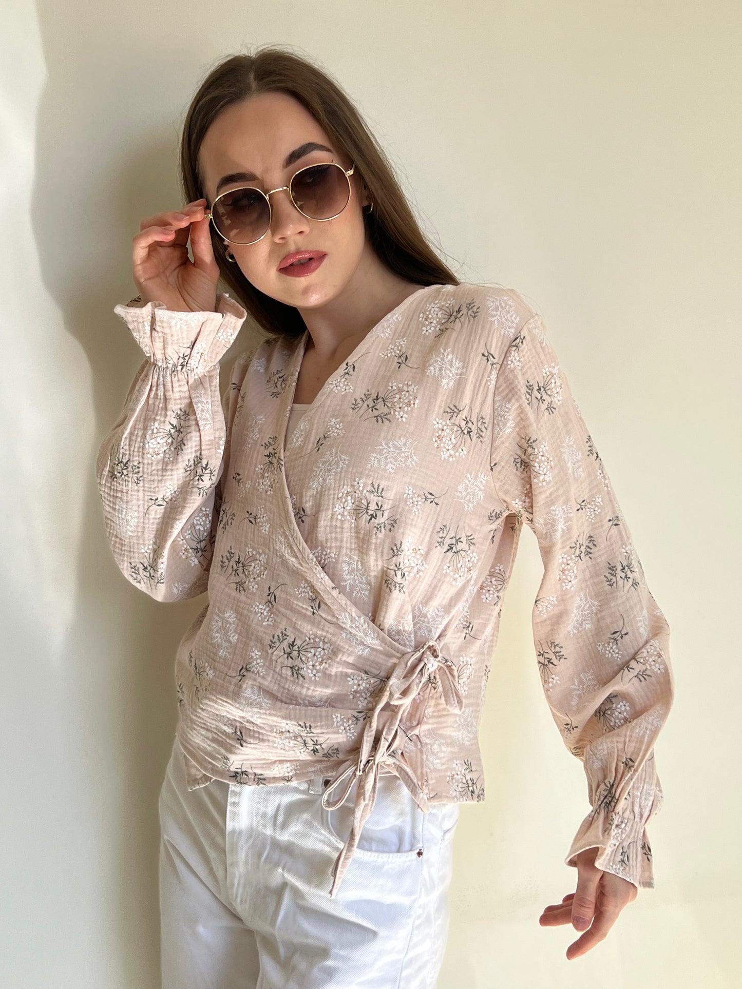 Serene Flow Tie-Front Top