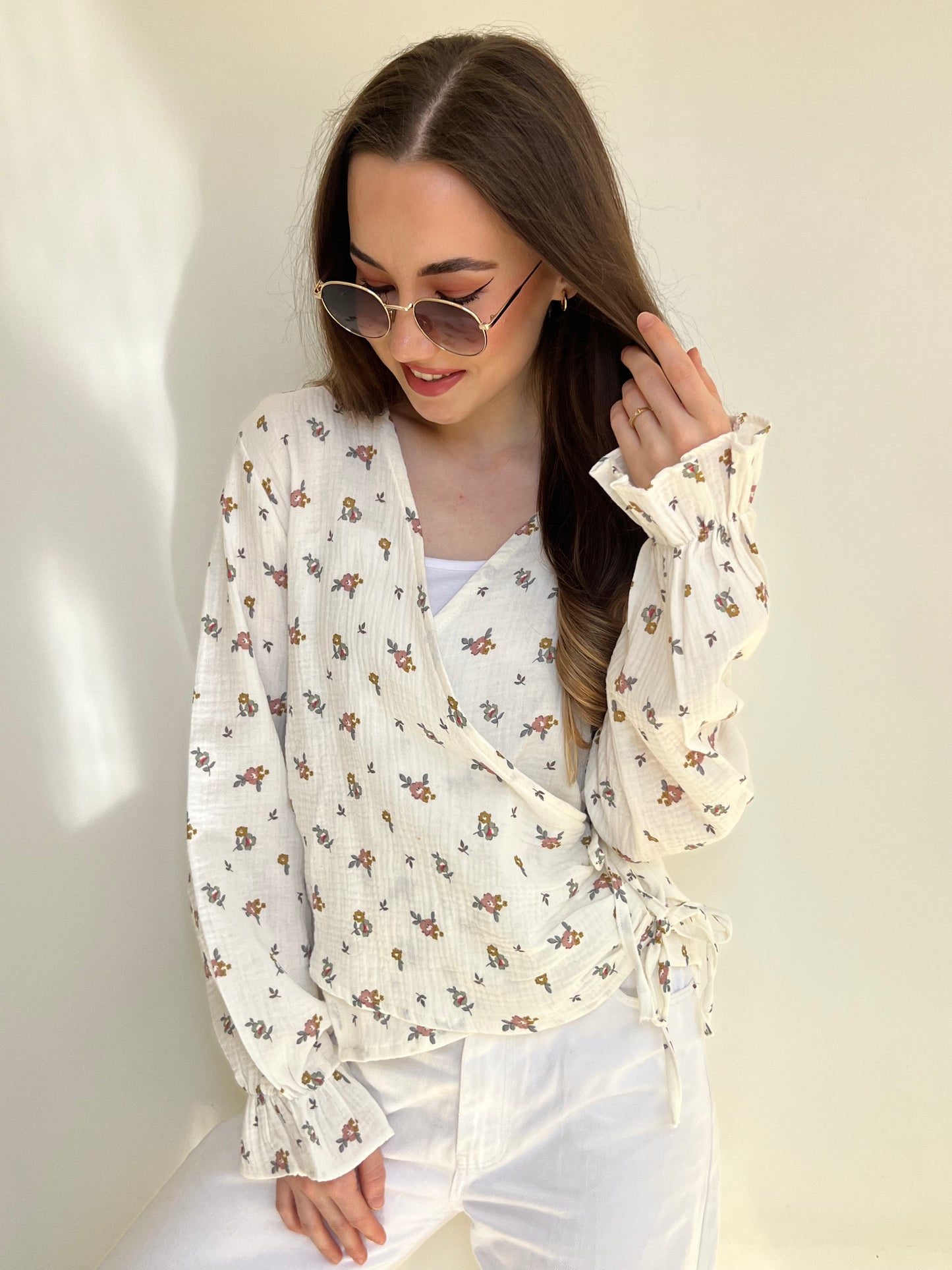 Serene Flow Tie-Front Top