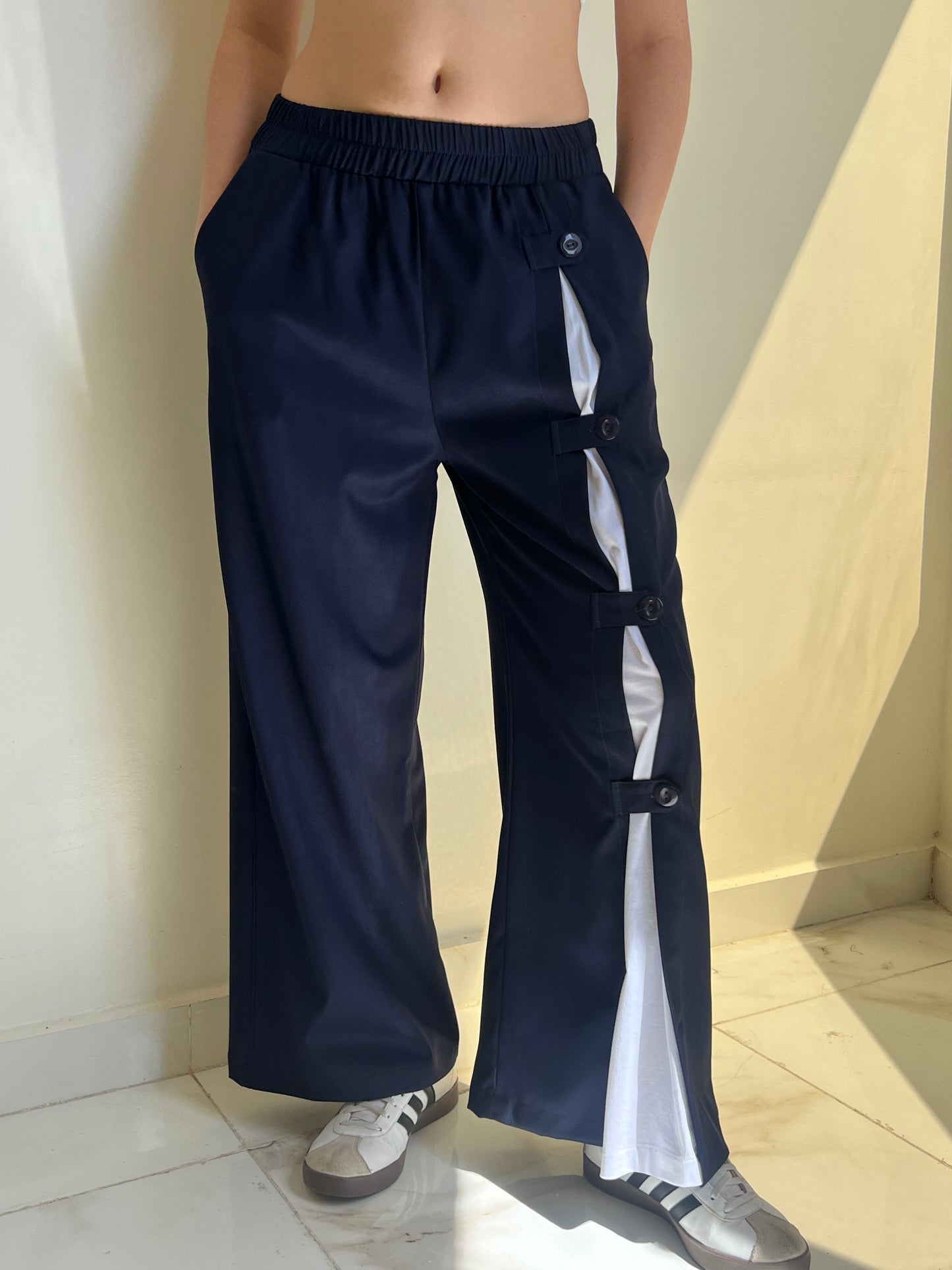 Snap & Go Wide-Leg Pants
