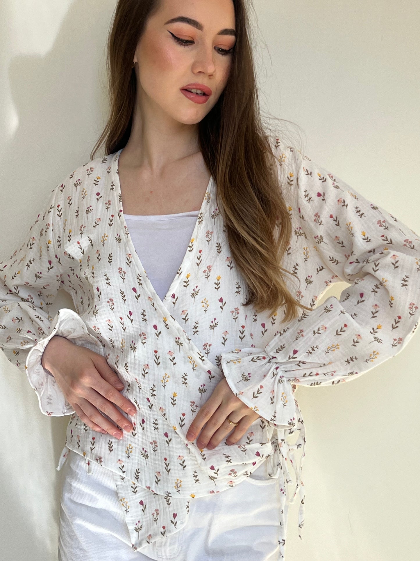 Serene Flow Tie-Front Top