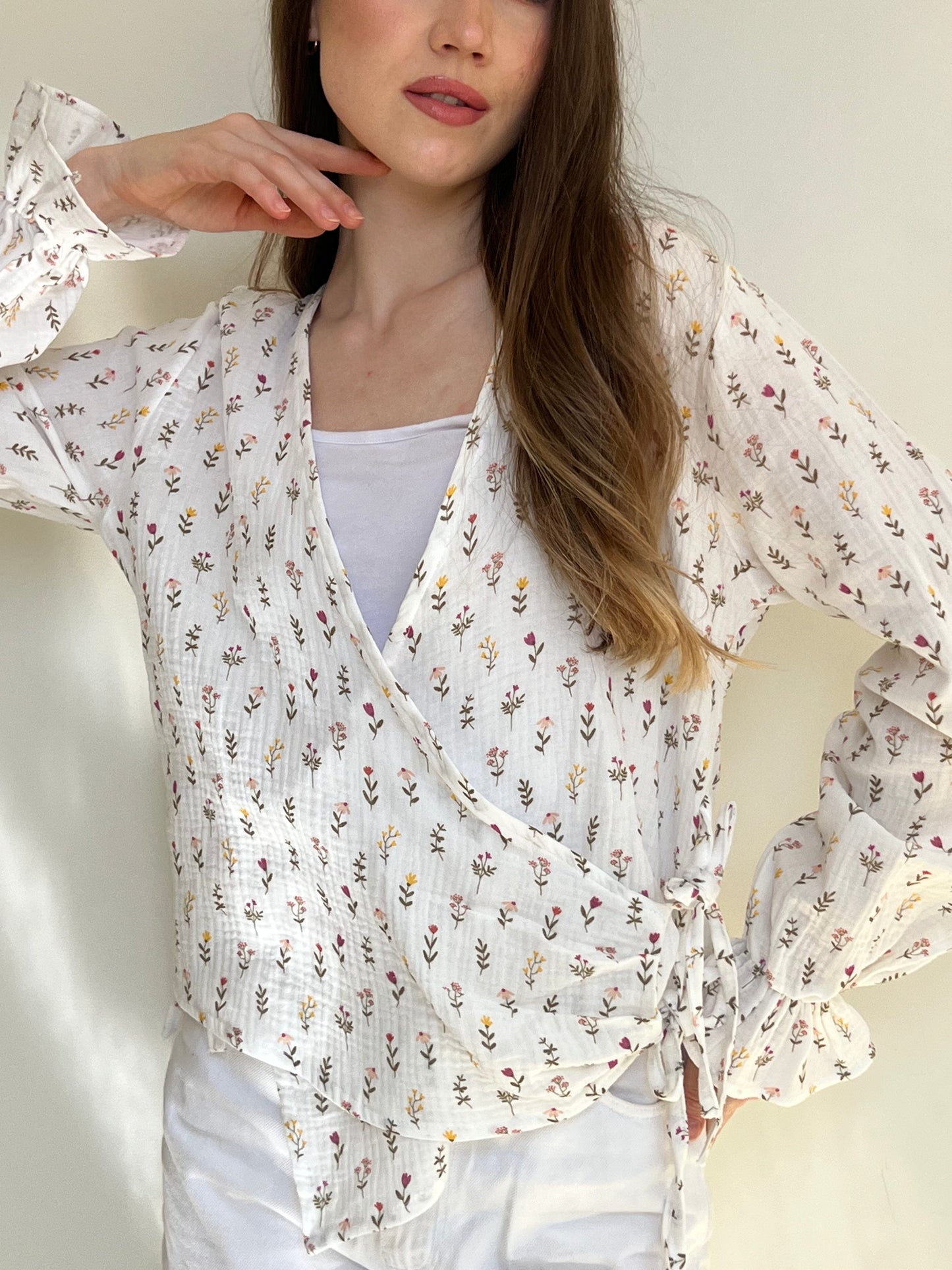 Serene Flow Tie-Front Top