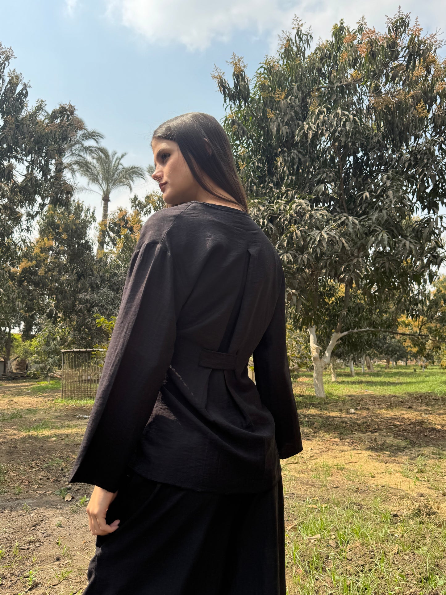 Tie-Waist Layered Set