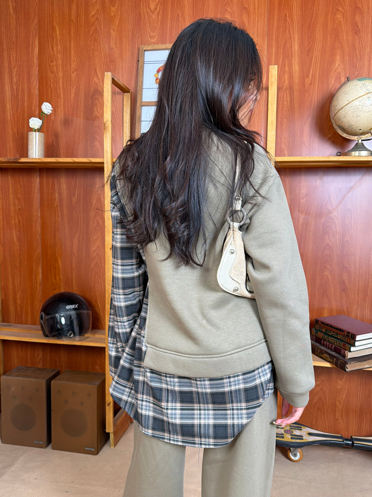 Cozy Checkered Layered Set