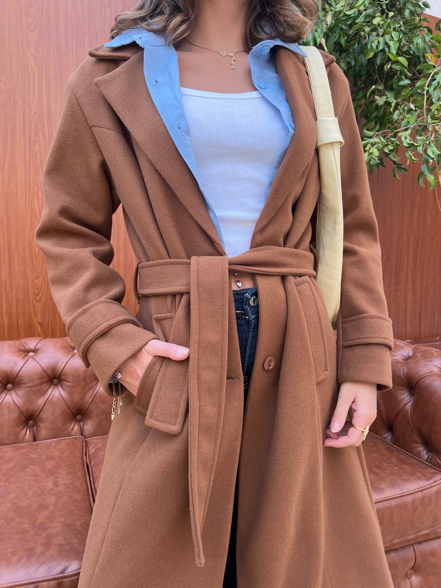 Classic Belted Long Coat