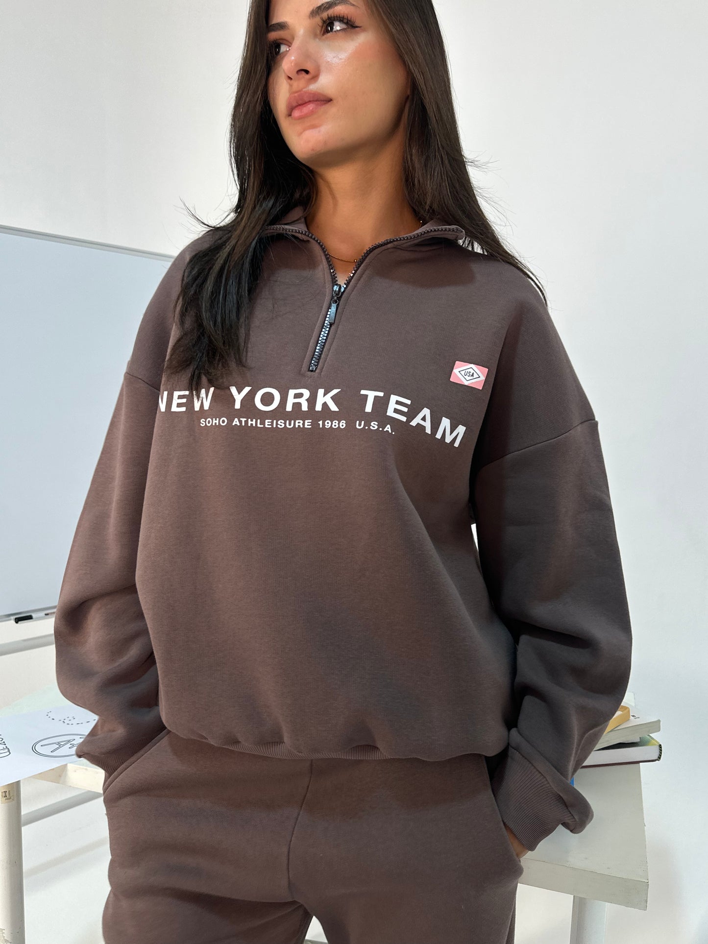 New York Team Quarter-Zip Sweatshirt