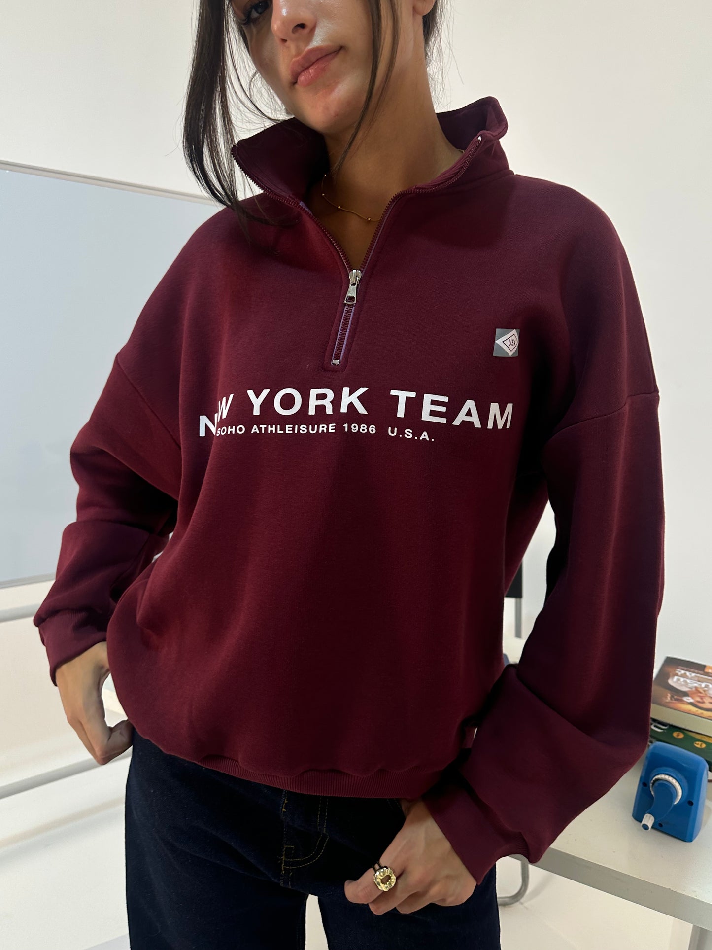 New York Team Quarter-Zip Sweatshirt