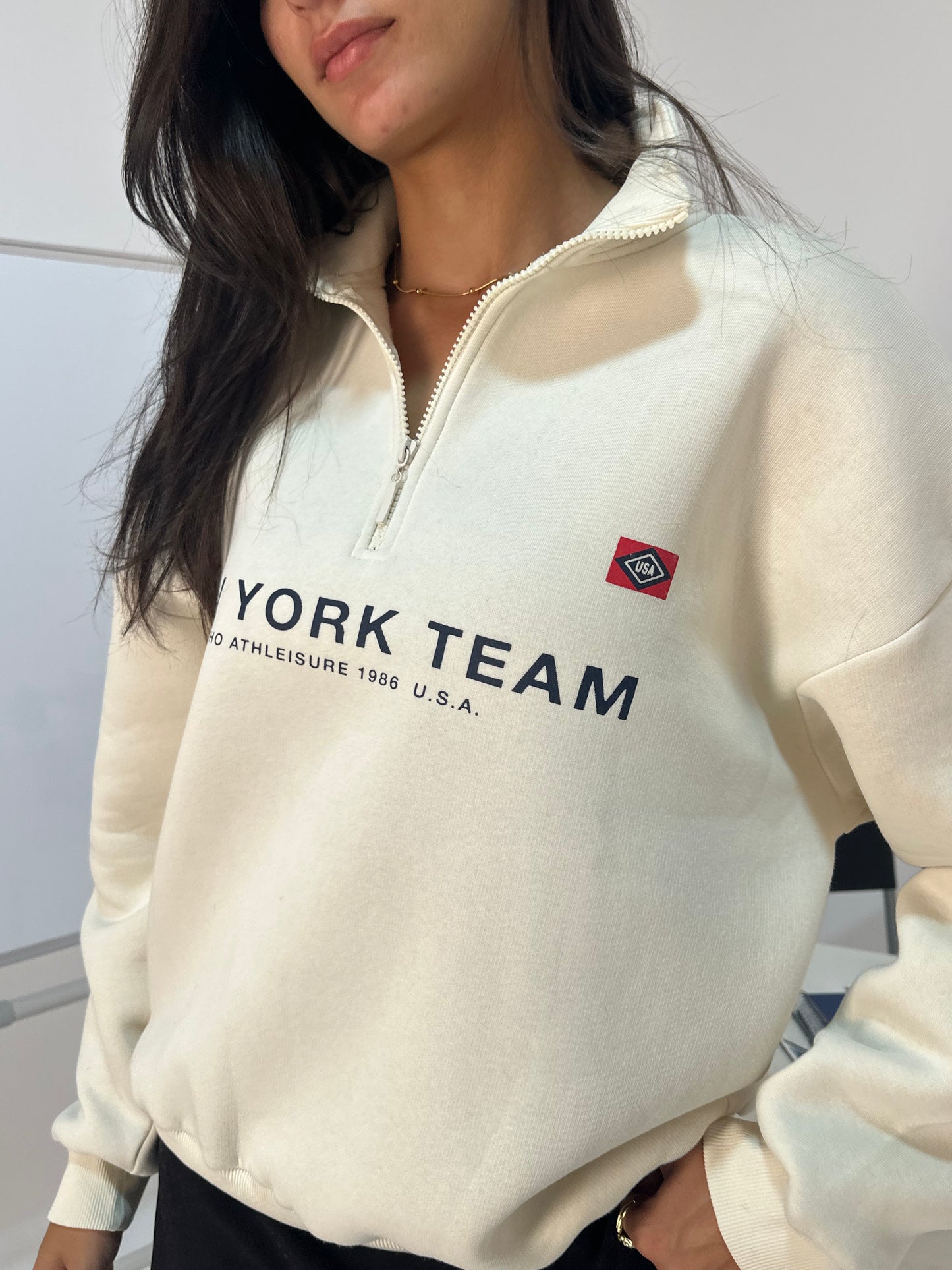 New York Team Quarter-Zip Sweatshirt