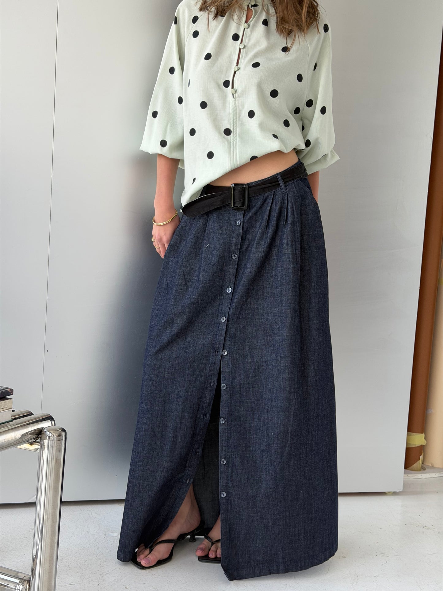 Raw Denim Skirt