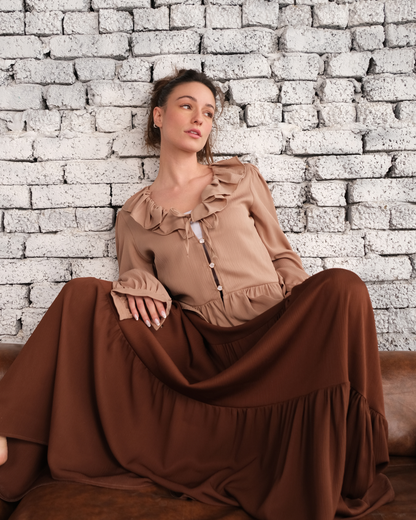 Ruffle Front Top