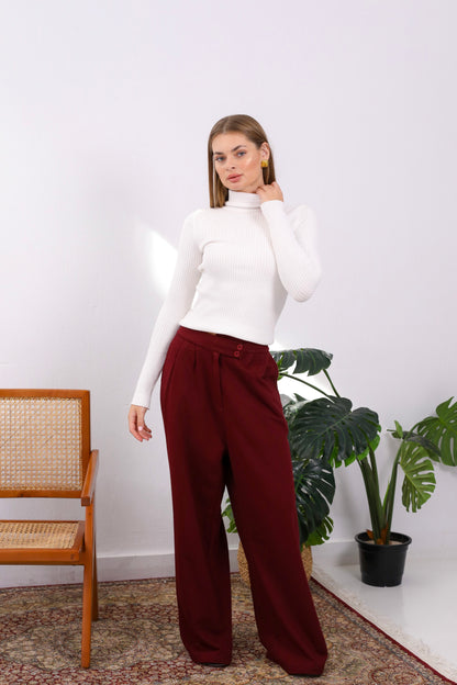 Effortless Elegance Wide-Leg Pants