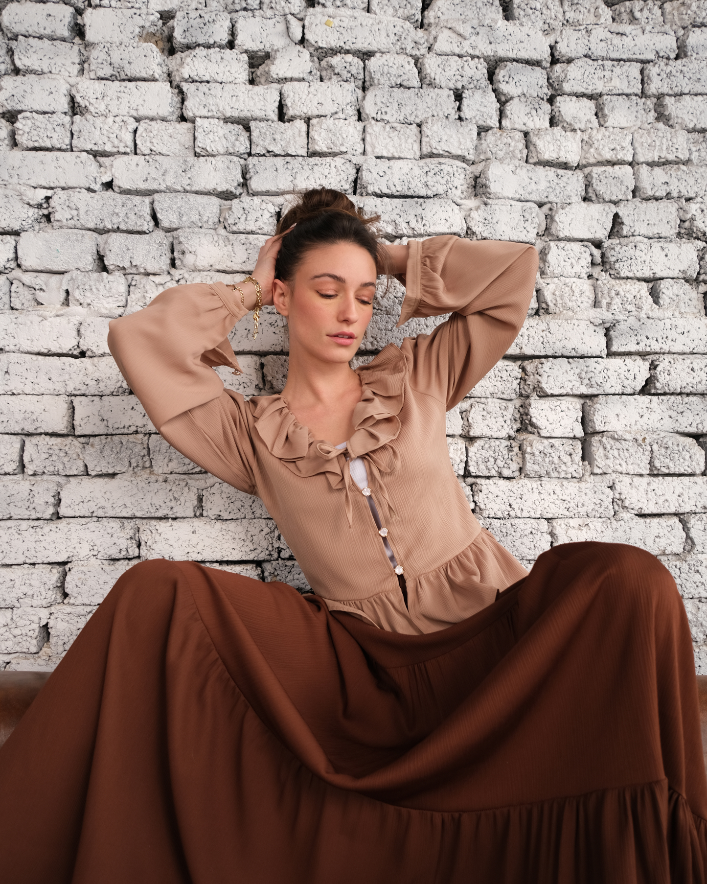 Ruffle Front Top