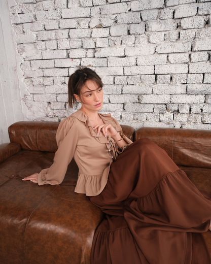 Ruffle Front Top