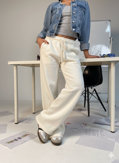 CozyCore Wide-Leg Sweatpants