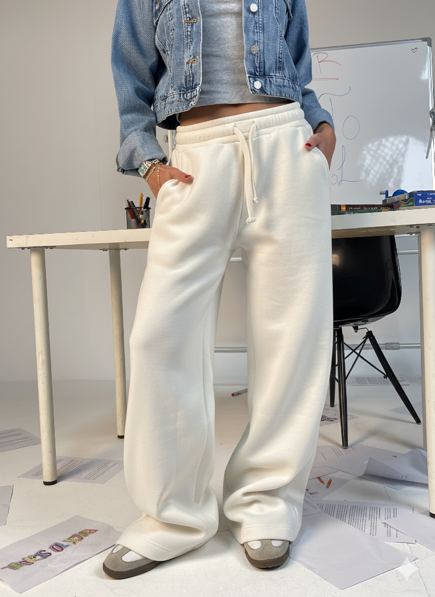 CozyCore Wide-Leg Sweatpants