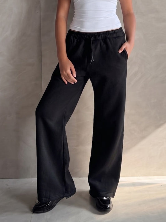 Wide-Leg Sweatpants