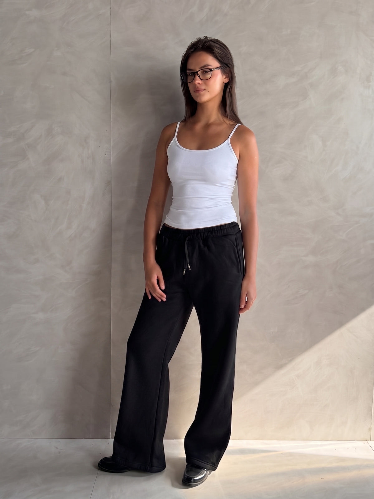 Wide-Leg Sweatpants