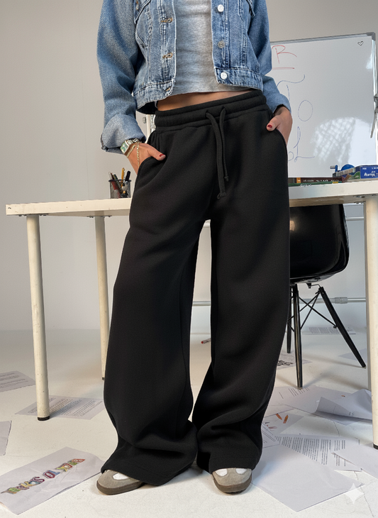 CozyCore Wide-Leg Sweatpants
