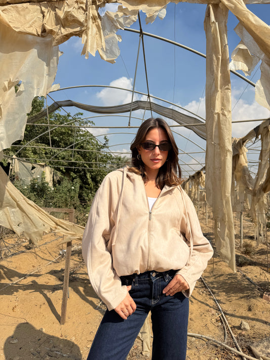 Soft Suede Zip Jacket