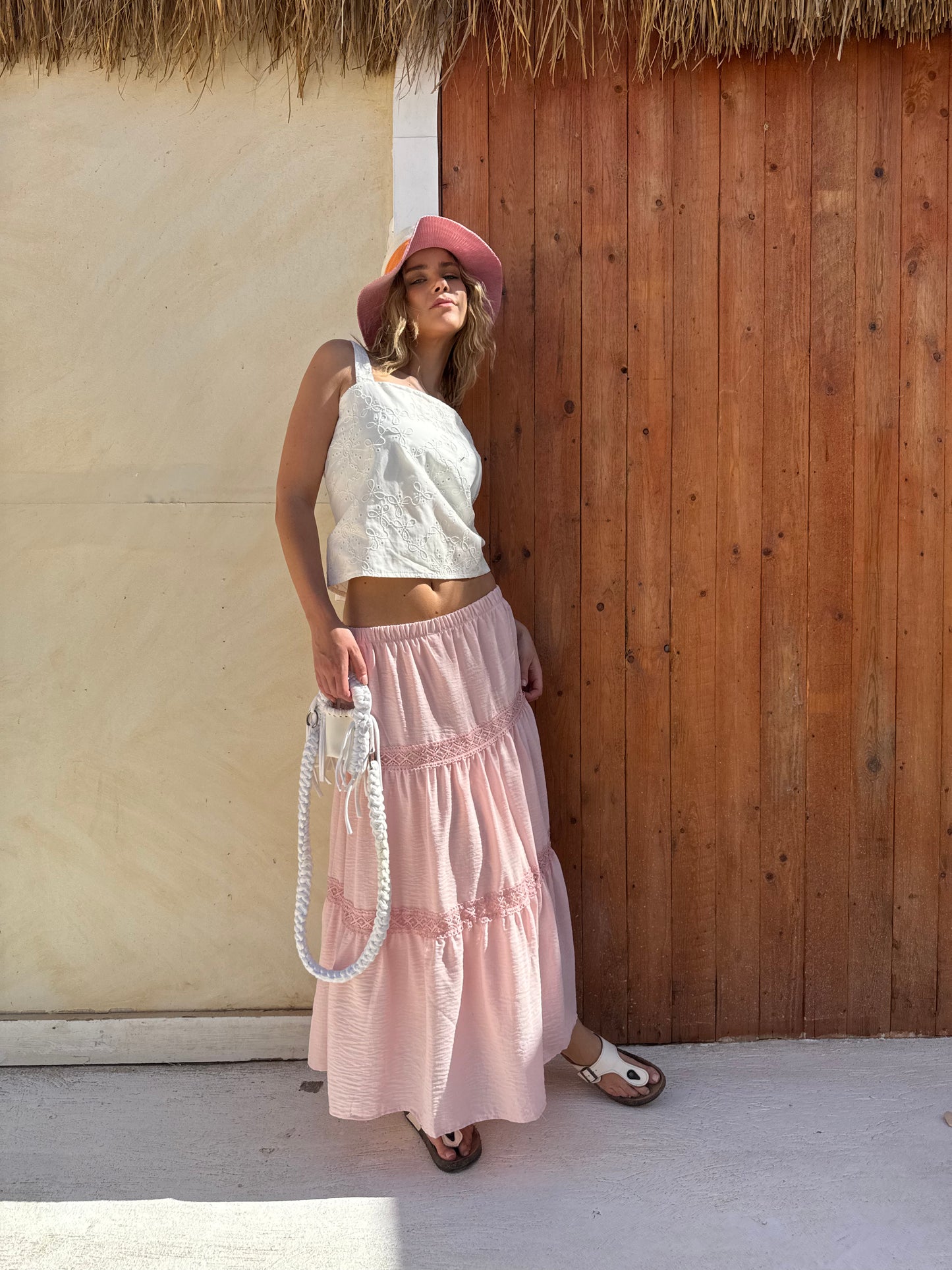Lace Bloom Maxi Skirt