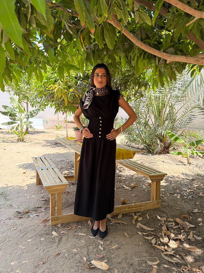 Button Detail Maxi Dress