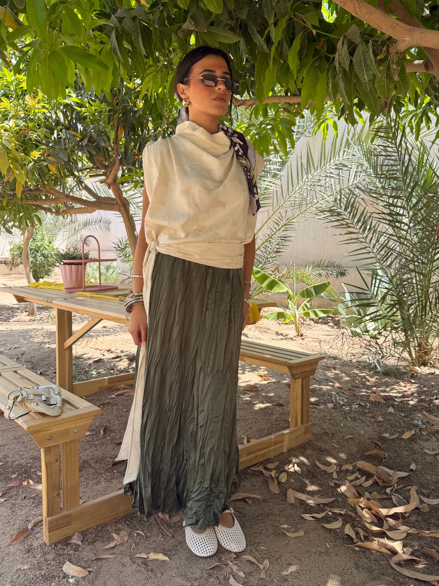 Wrapped Bloom Top