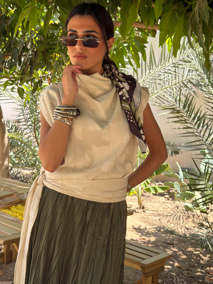 Wrapped Bloom Top