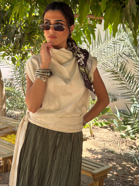 Wrapped Bloom Top