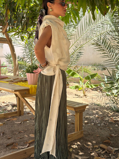 Wrapped Bloom Top