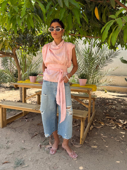 Wrapped Bloom Top