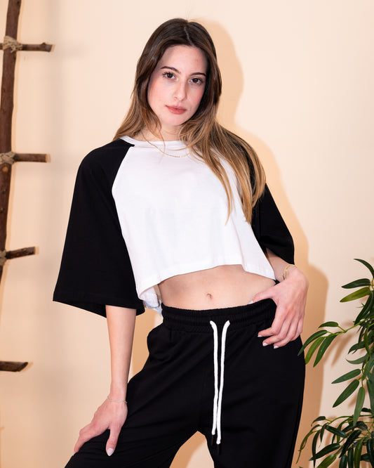 Varsity Vibe Cropped Tee