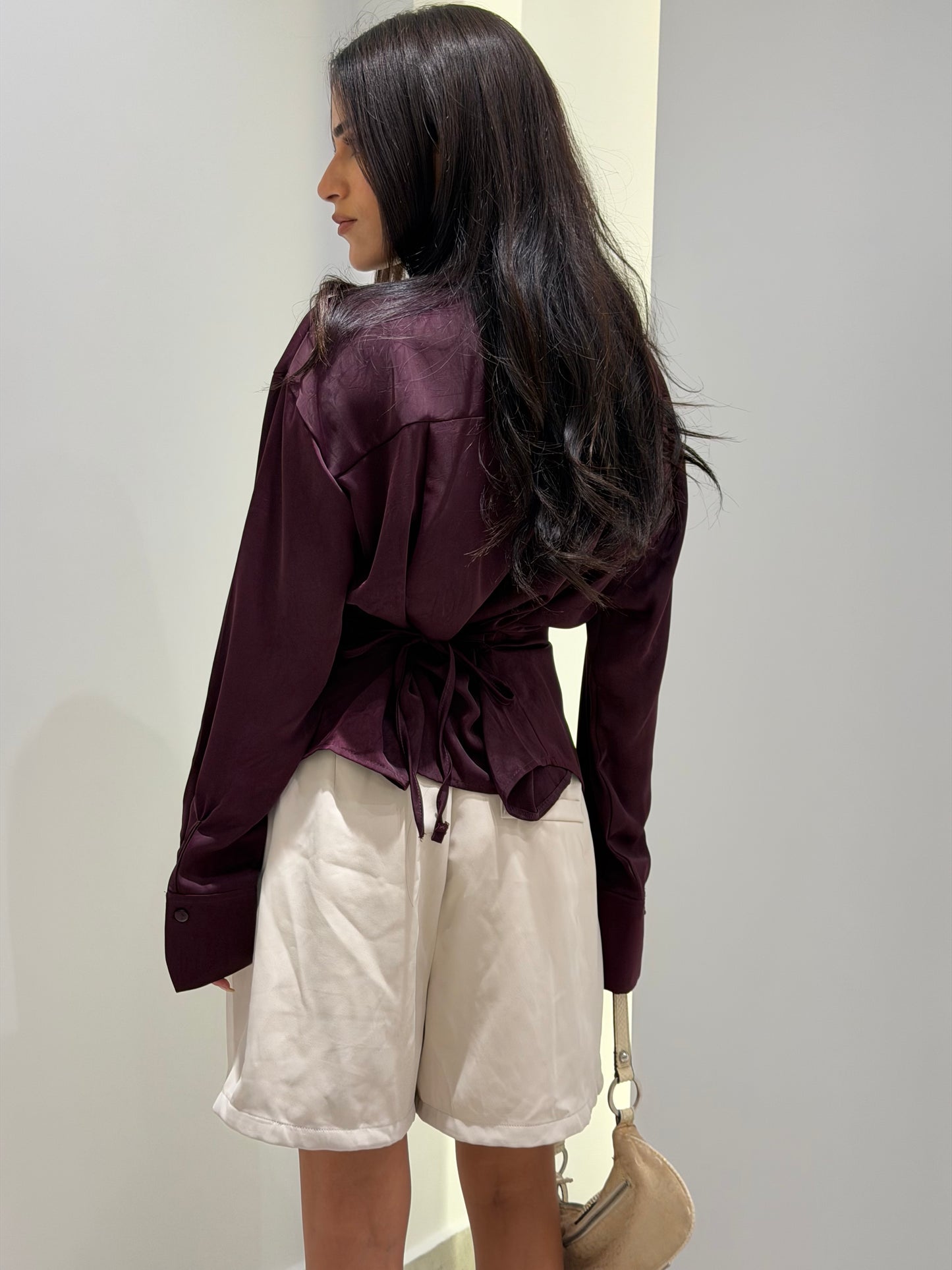 Luxe Tie-Back Shirt