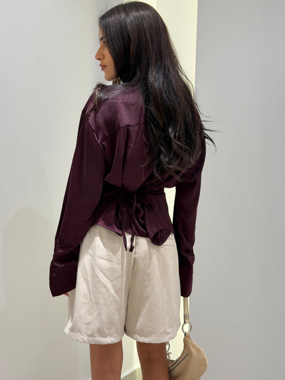 Luxe Tie-Back Shirt